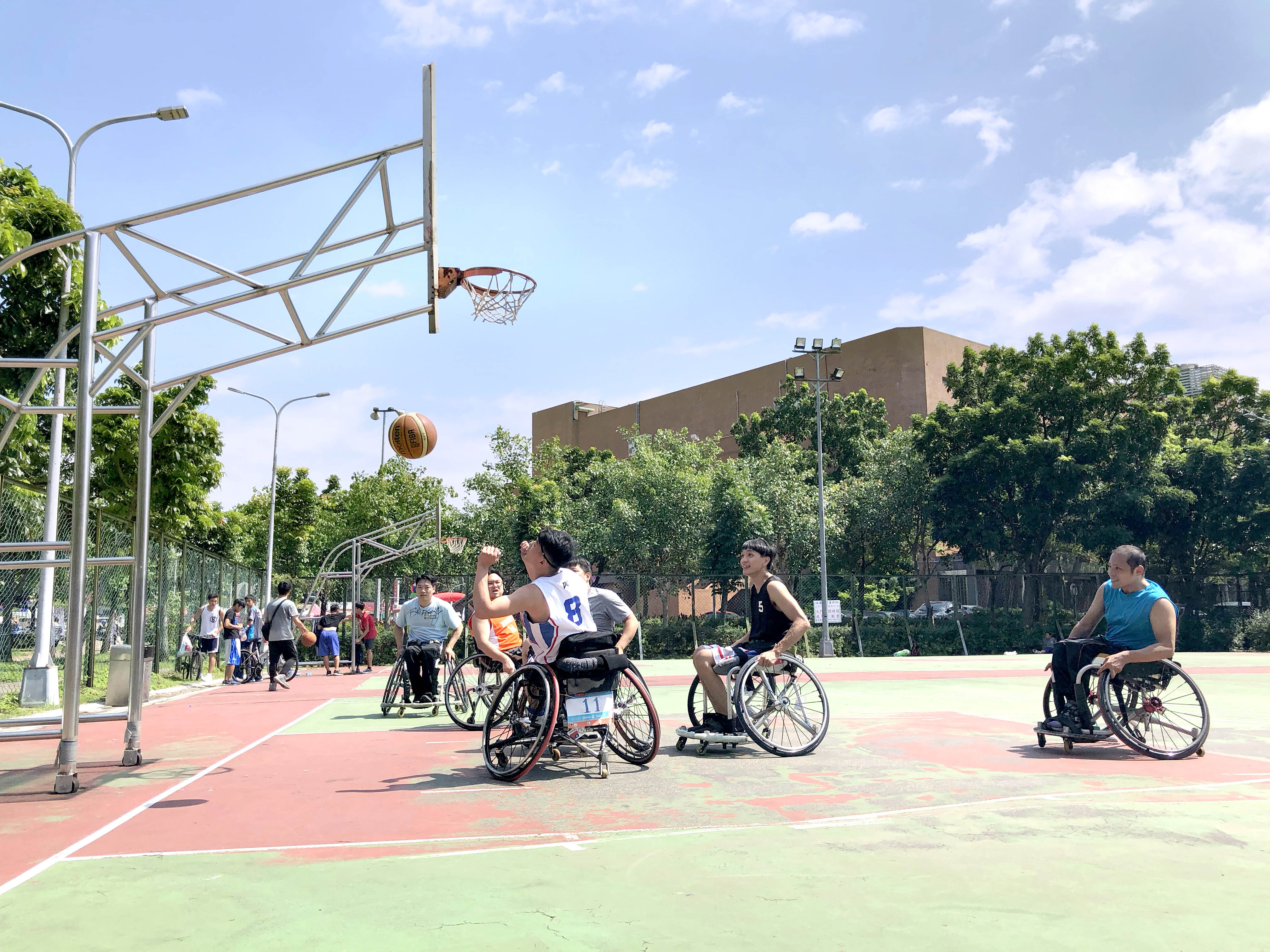 身障籃球競賽。