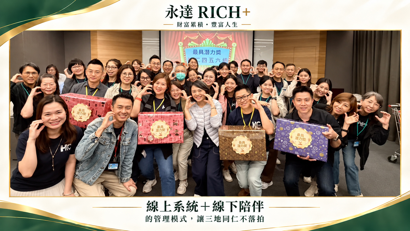 線上系統+線下陪伴的管理模式讓三地同仁不落拍。