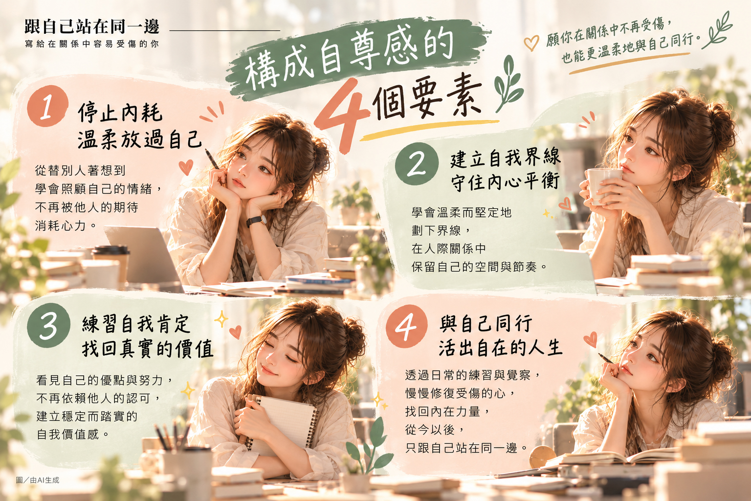 構成自尊感的四個要素