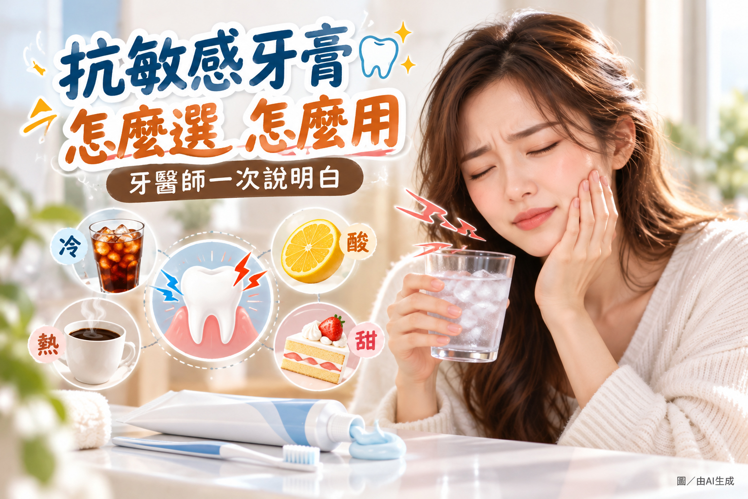 抗敏感牙膏怎麼選？怎麼用？