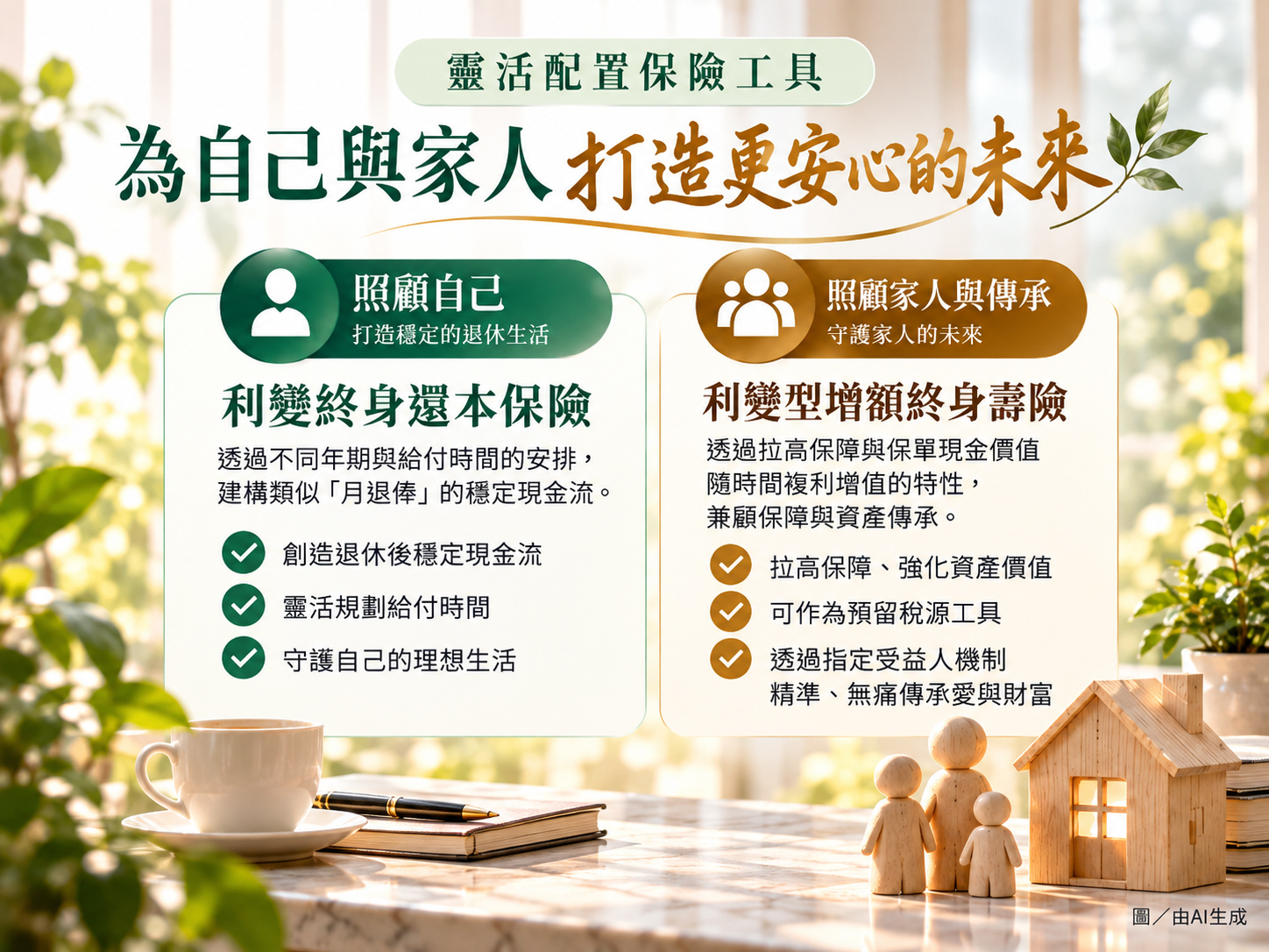 靈活配置保險工具