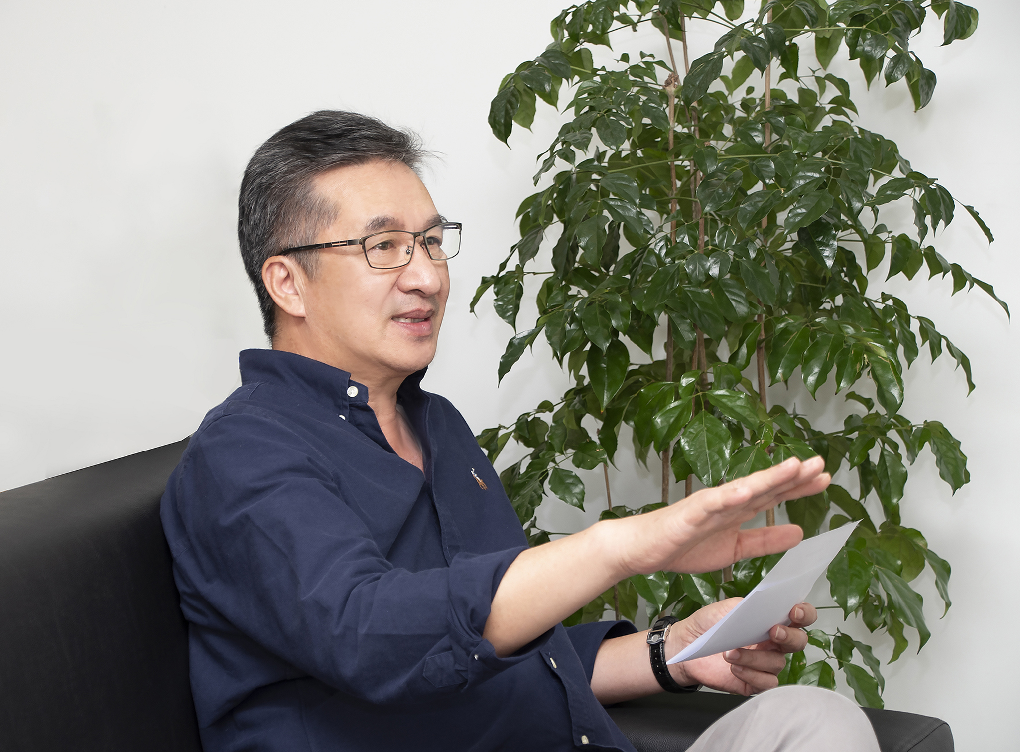陳慶鴻總經理暢談開始健走之後身體的轉變。