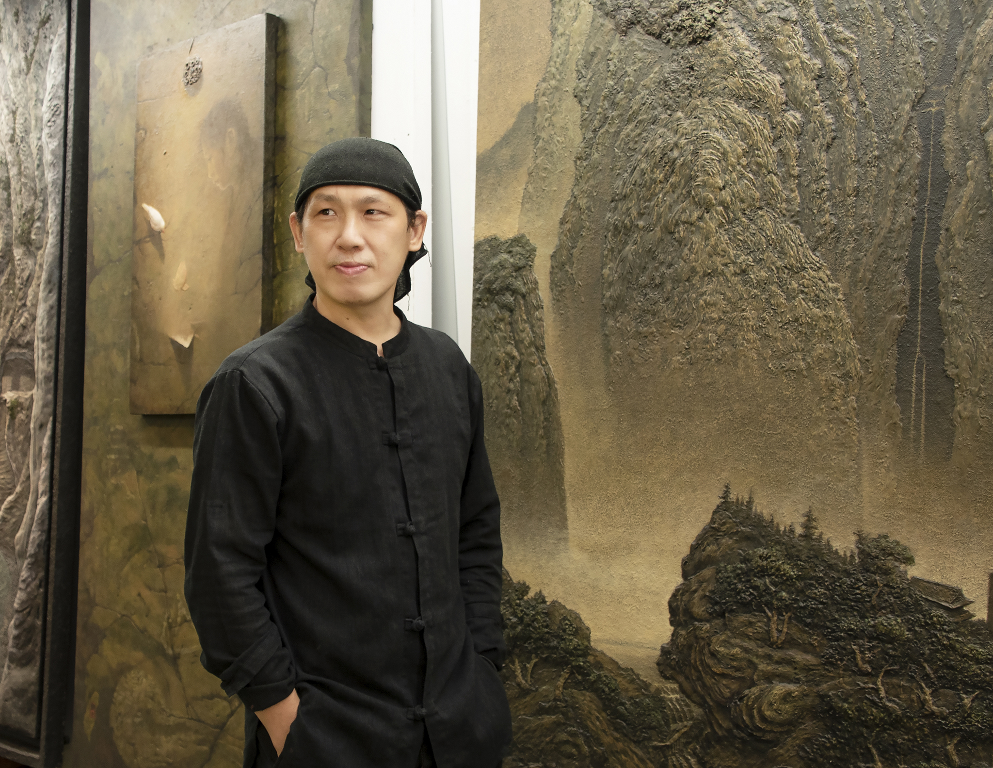 台灣畫家，驖之環境藝術創辦人湯劍台。