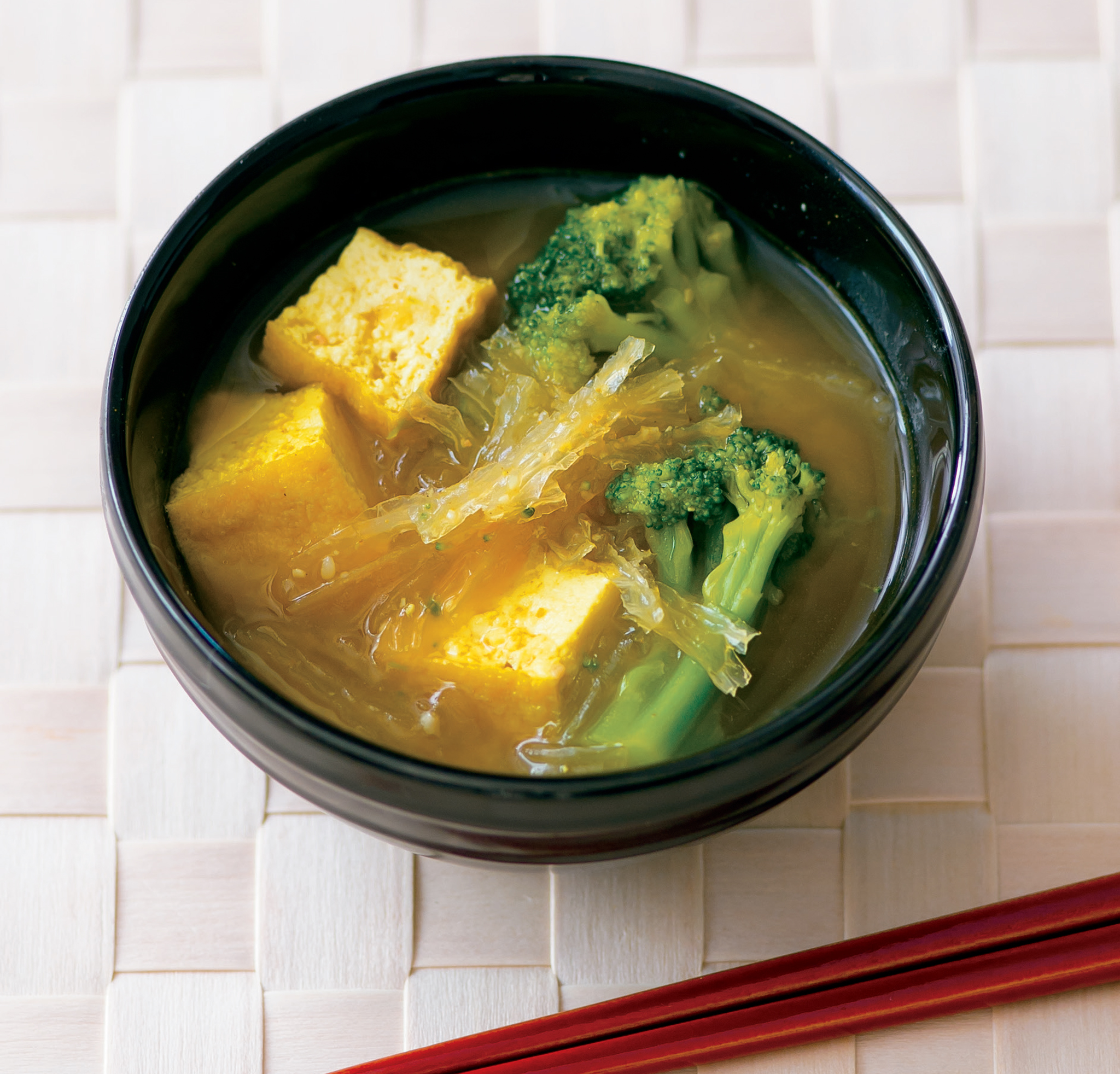 青花椰菜咖哩湯。