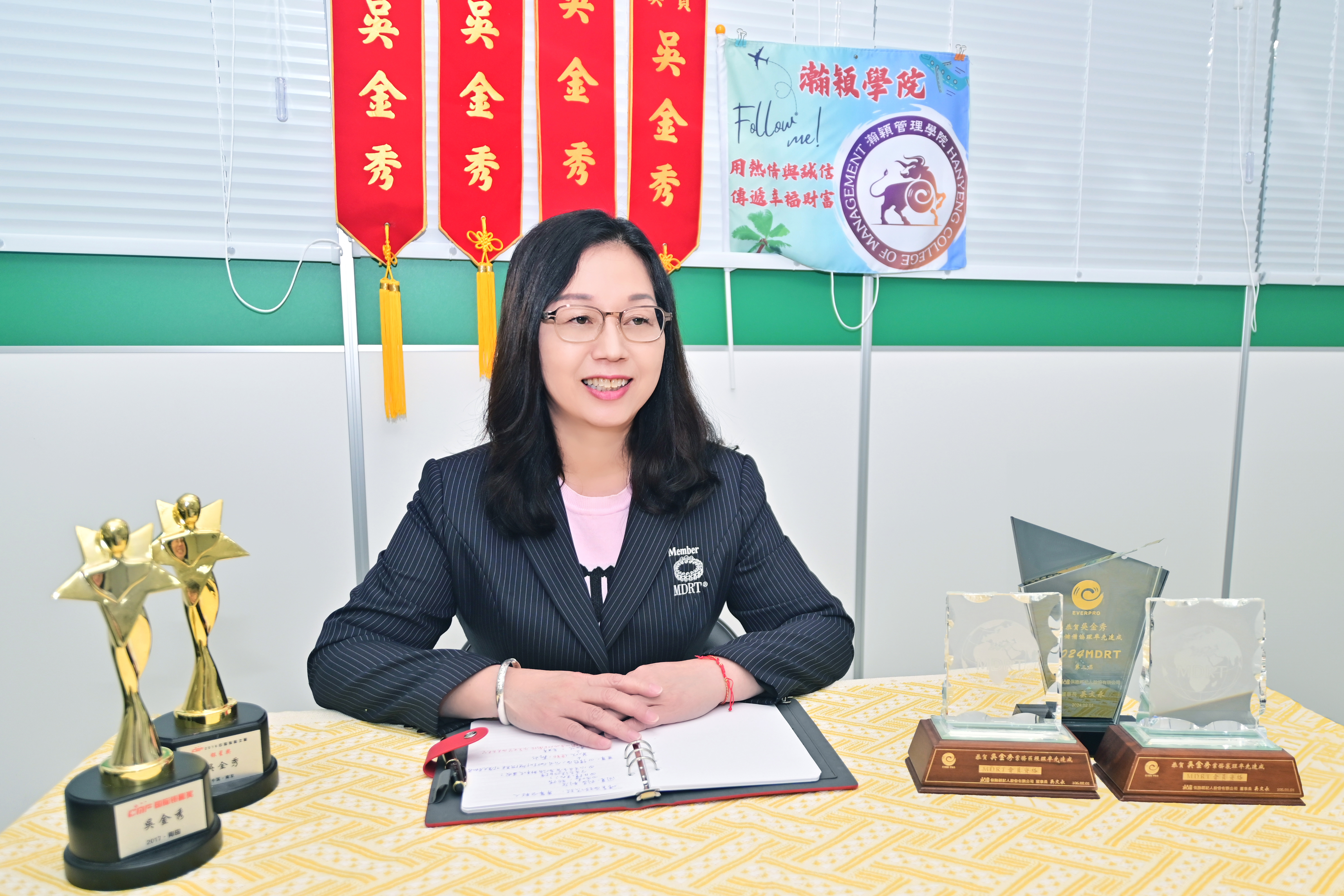 永達保險經紀人業務儲備協理吳金秀。