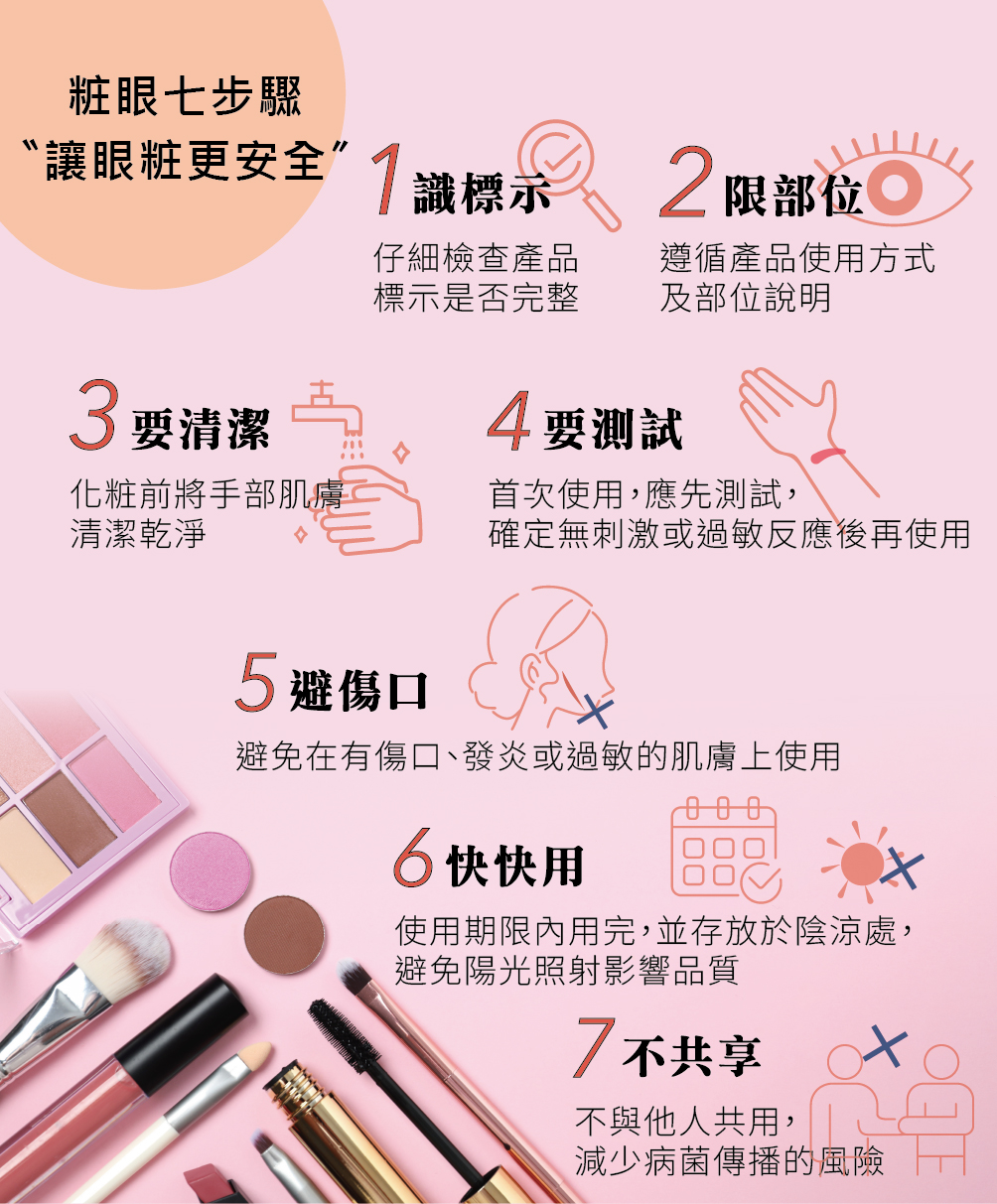 粧眼七步驟 讓眼粧更安全