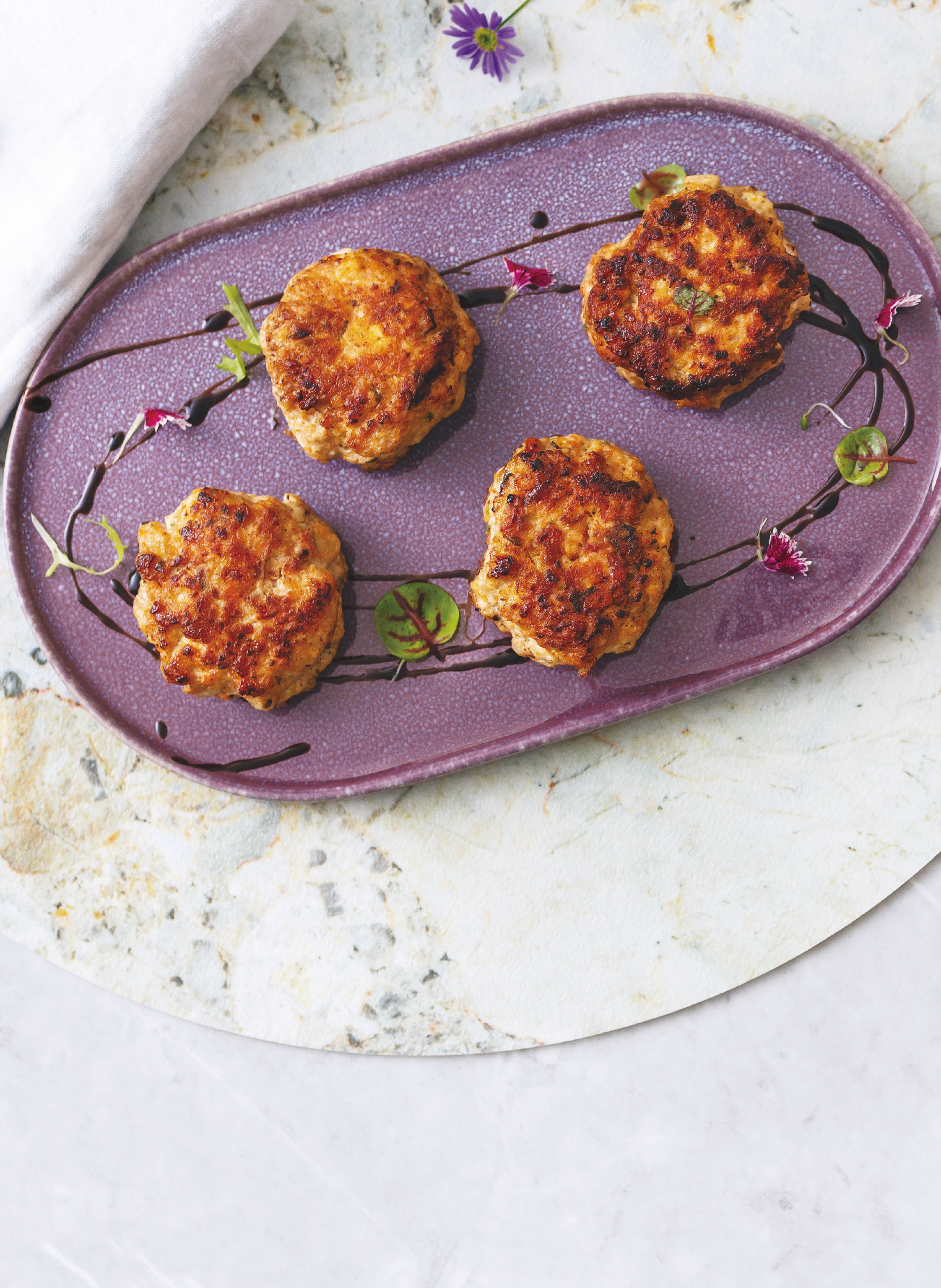 高蛋白雞肉豆腐蛋堡排