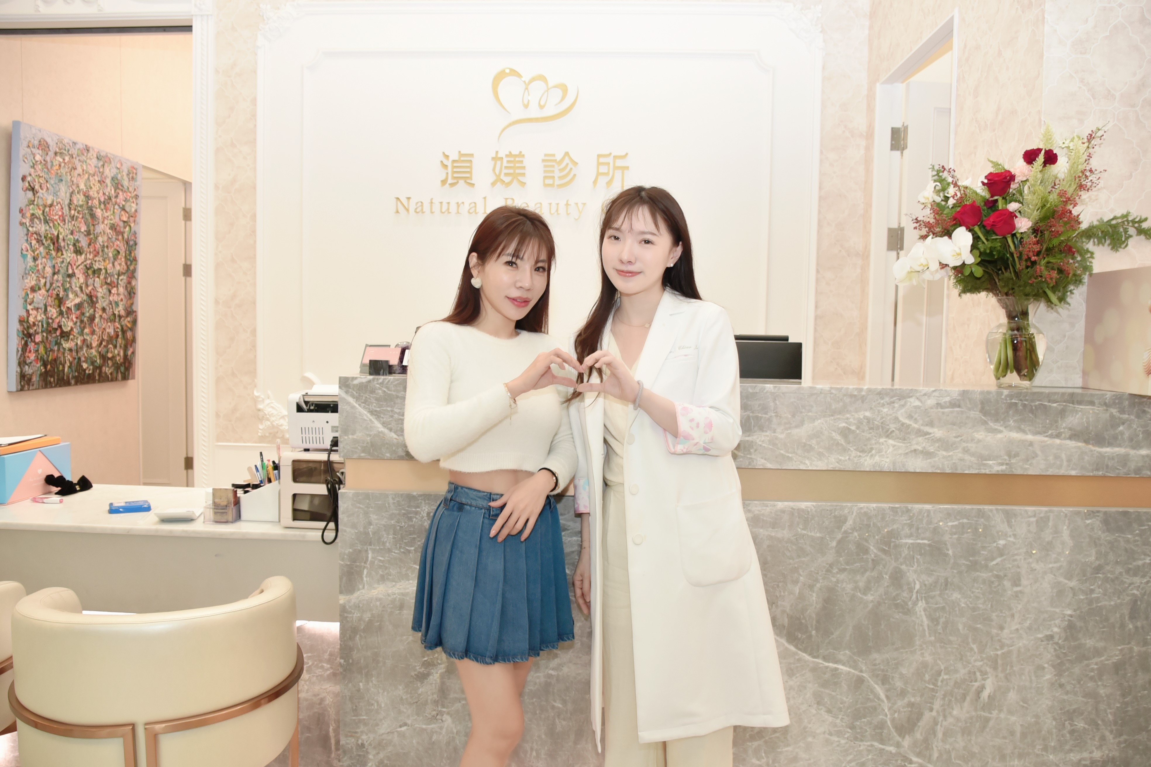 湞媄診所執行長黃鉌羚與李蕎如醫師理念非常契合。