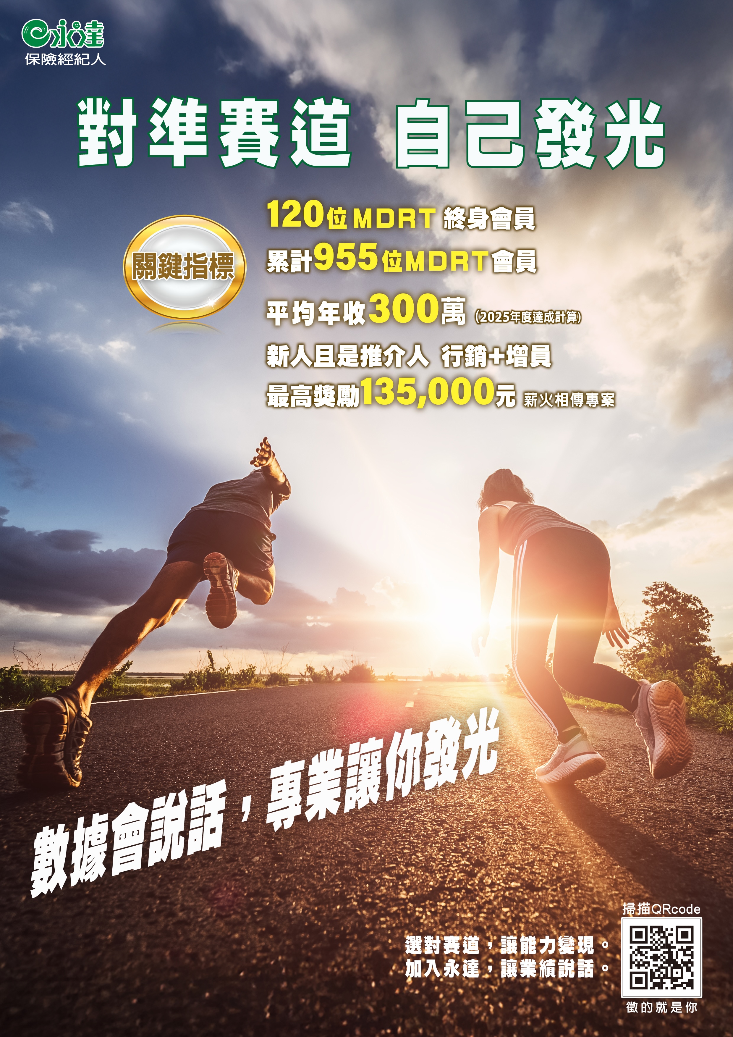 對準賽道 自己發光